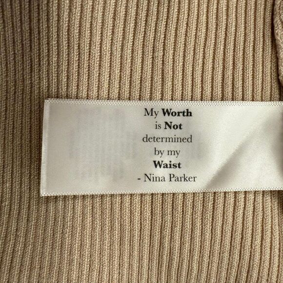 NINA PARKER Macy's Plus Ribbed Rayon Beige Pullover Sweater, NWT! Size 3X - Picture 6 of 8